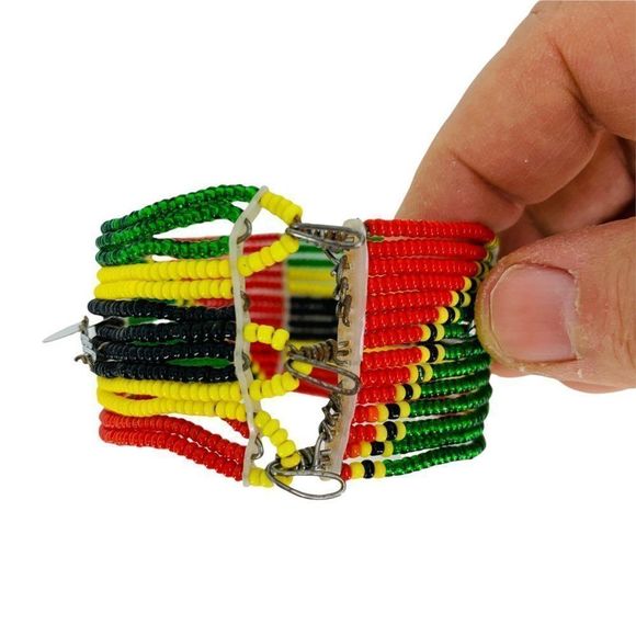 Tribal Ethnic Bracelet Bead Charm Handmade Collector Comfortable 0048 - Picture 4 of 7